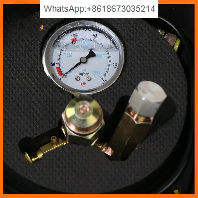 

Excavator Shuishan Engineer Guhe Hydraulic Breaker Add Nitrogen Test Nitrogen Pressure Gauge Gun Head Air Pressure Gauge