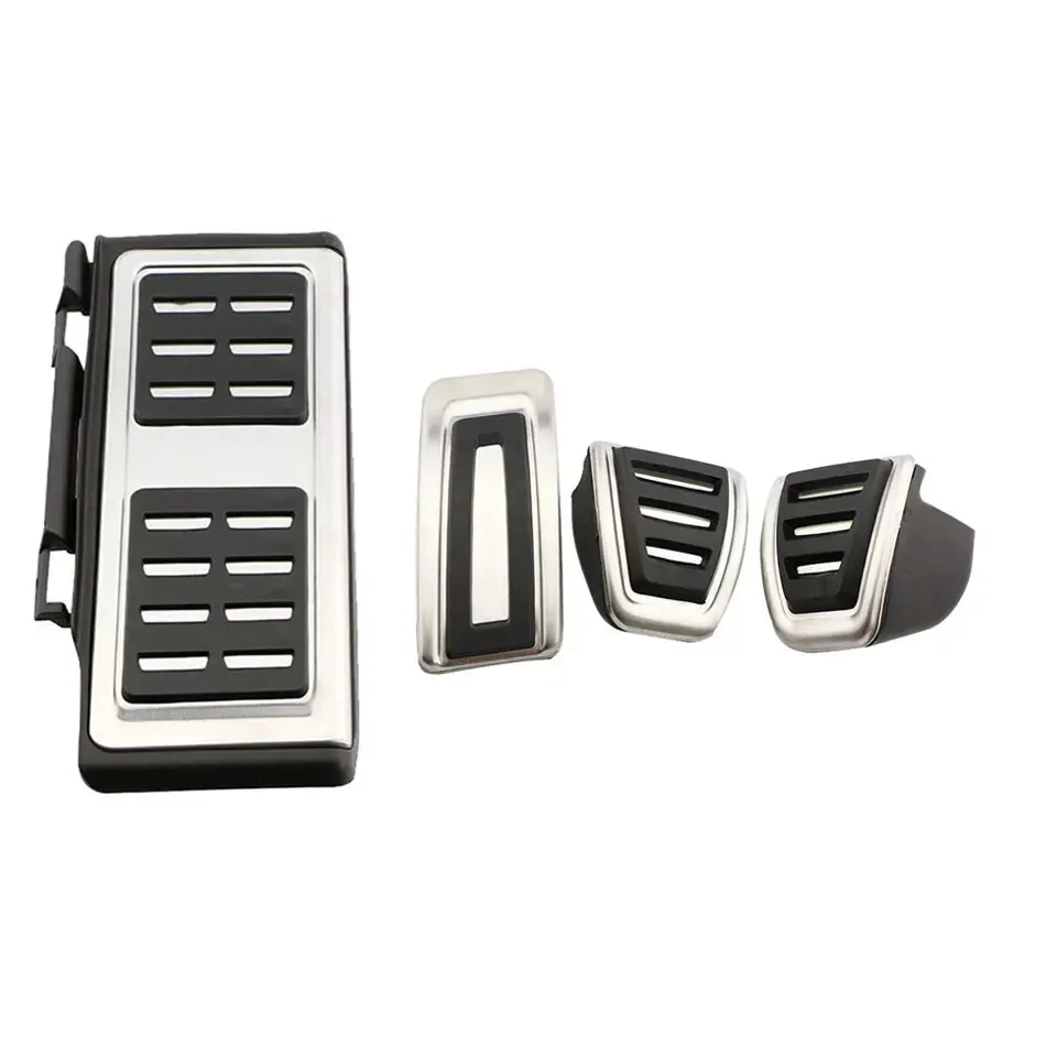 for Skoda Fabia Mk4 PJ 2021 2022 2023 2024 Accessories AT MT Car Pedals Stainless Steel Gas Brake Footrest Pedal Protection Pads