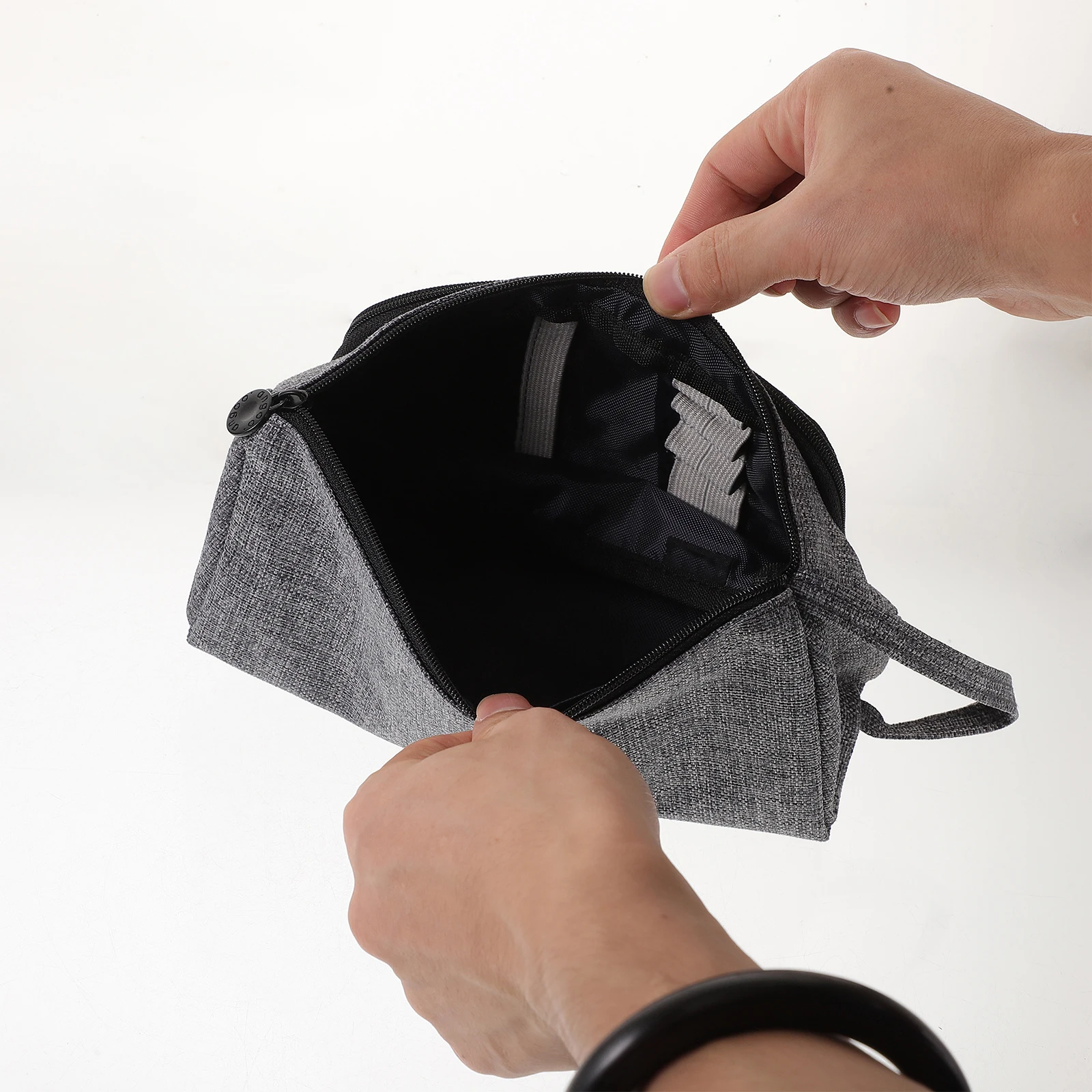 

Large Capacity Pencil Pouch Portable Handheld Pen Bag for Student Stationery Organizer Easy Carry Pencil Case Pen Bag