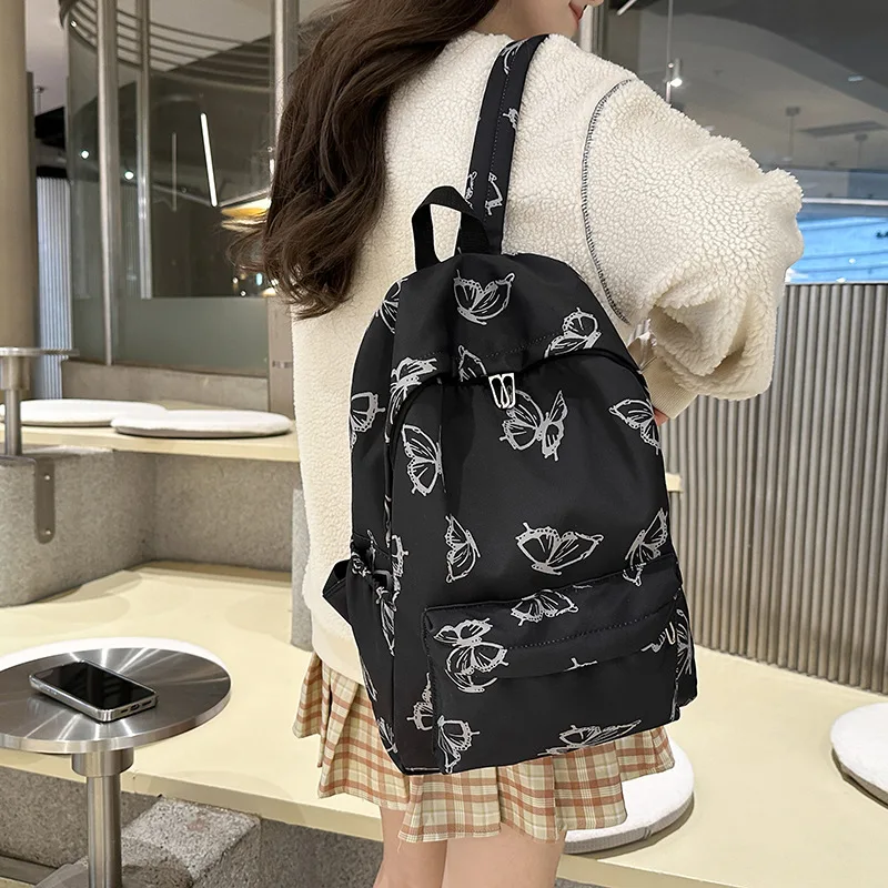 Cartoon Rucksäcke Kind Rucksack für Mädchen Schmetterling Rucksack Niedlichen Rucksack Große Kapazität Reise Rucksäcke Zurück Zu Schule Taschen Sac