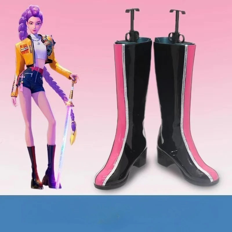 ROZMIARY 36-42 Buty do Cosplayu Huntrix Rumi Anime Film K-pop Buty do Cosplayu Łowcy Demonów Buty na Platformie do Odgrywania Ról na Halloween