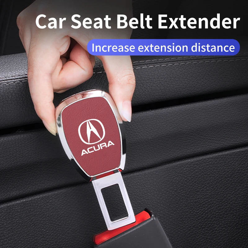 Car Seat Belt Clip Extension Safety Lock Buckle Extender Plug For Acura MDX RDX TSX RSX Integra TL RL NSX TLX ILX ZDX RLX