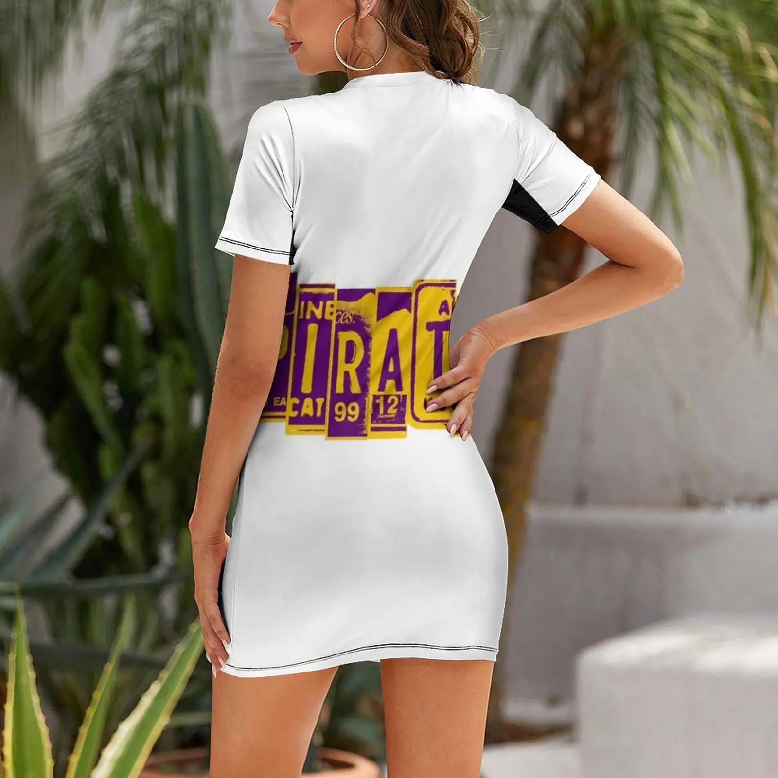 ecu pirates license plate Short Sleeved Dress womans clothing fairy dress women formal occasion dresses Dress