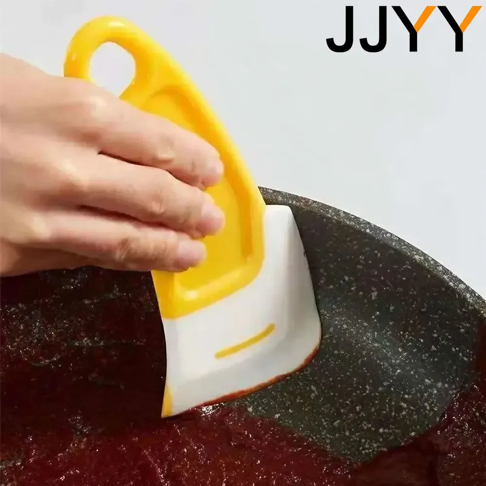 S/L Silicone Cleaning Scraper Spatula Kitchen Spatula for Dirty Fry Pan Dish Pot Washing Heat Resistant for Pasta for Cooking