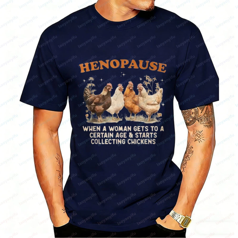 

Juneteenth Henopause Chicken T Shirt Men Funny Farm Animal Graphic Tee Cotton Black History Freedom 1865 Emancipation Day Tops