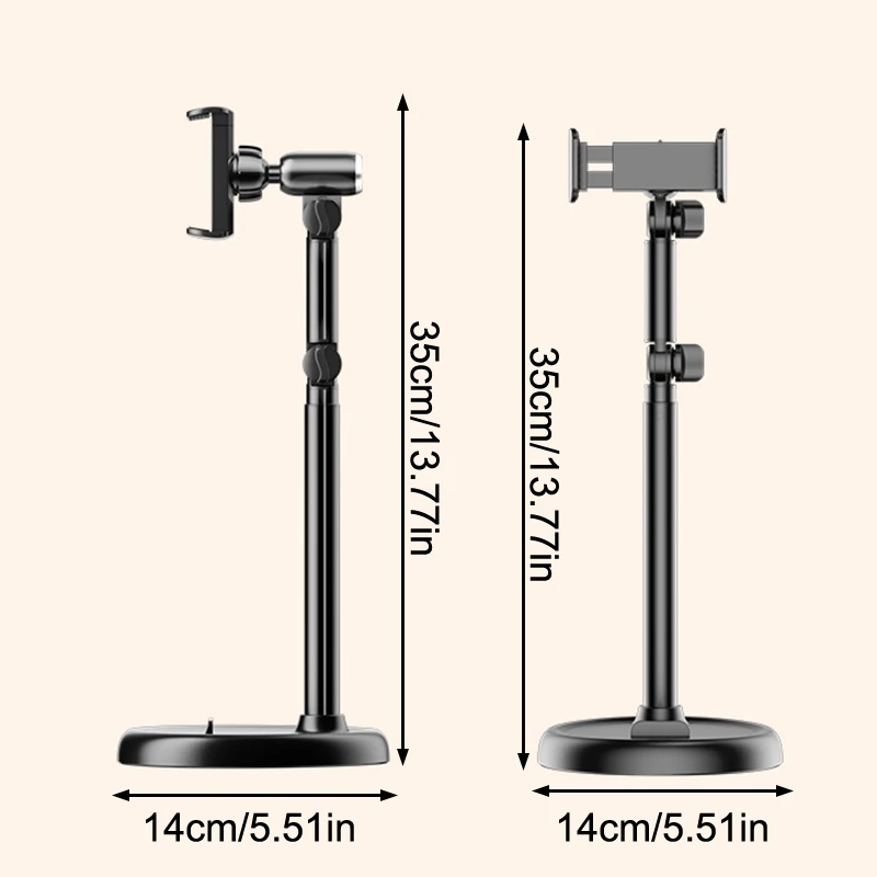 Suporte para tablet com altura ajustável para suporte para tablet de mesa 360 °   Acessórios para tablet de rotação para suporte para celular de tablet de 4,7-15,6"