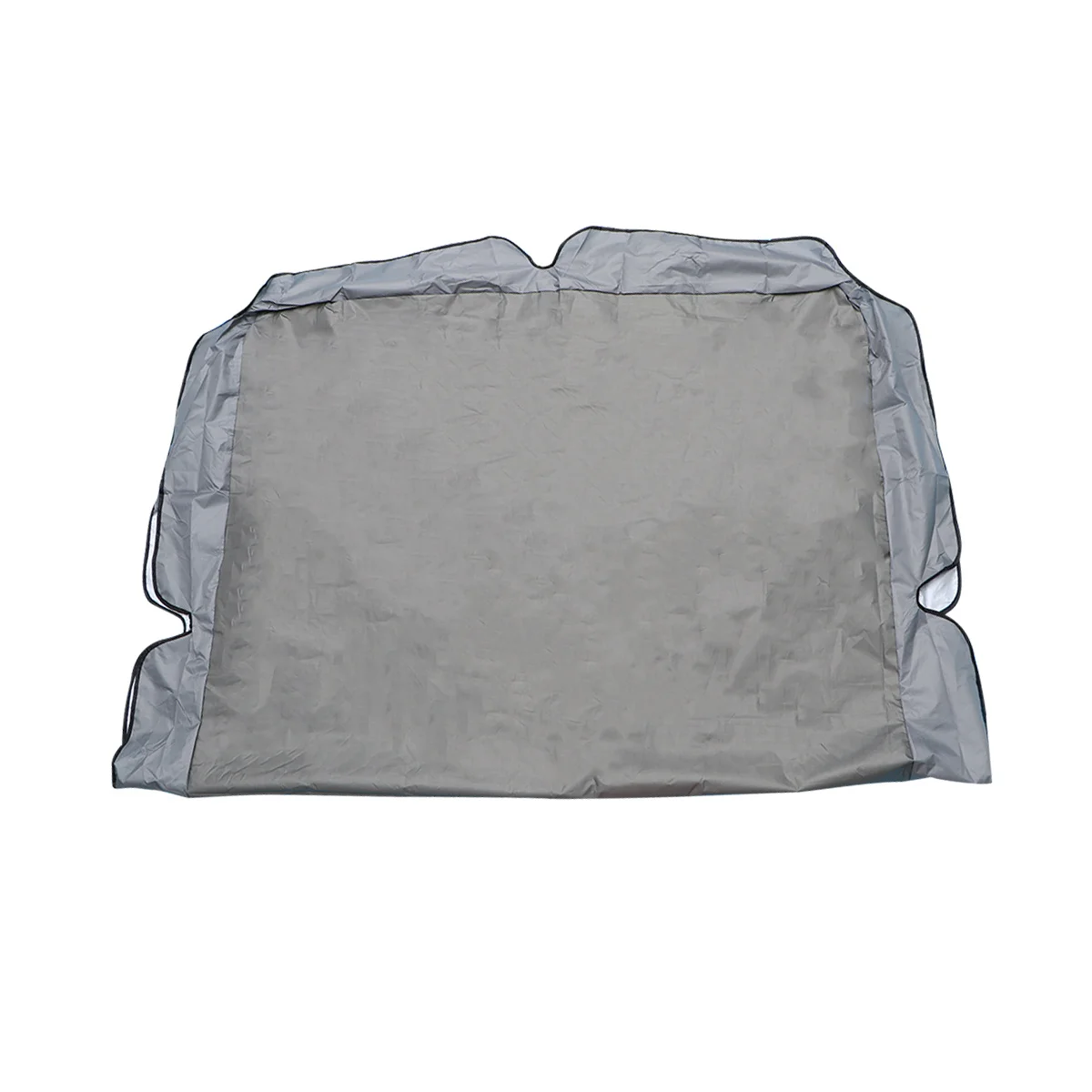 1 قطعة استبدال المظلة سوينغ رمادي البوليستر Pa طلاء مقاومة للماء صدفي حافة حديقة شرفة غطاء أرجوحة خارجي #1