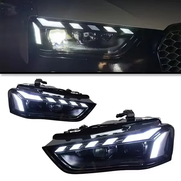 

Suitable for A4L B8 headlights 2013-2016 LED headlight assembly RS5 style projectionlens DRL sequential turn signal headlight