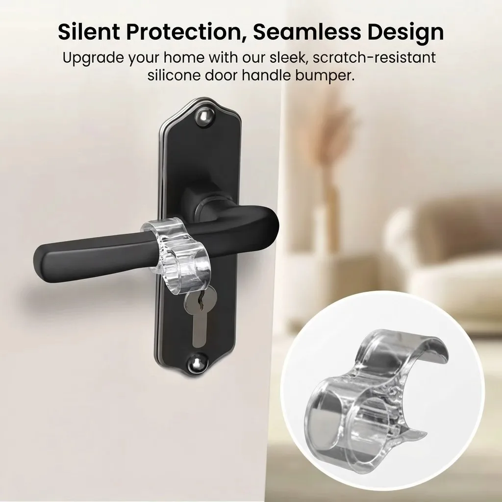 Silicone Silent Anti‑Collision Sticker Particle Wall Bumper Pad for Door Handle Refrigerator Cabinet Door