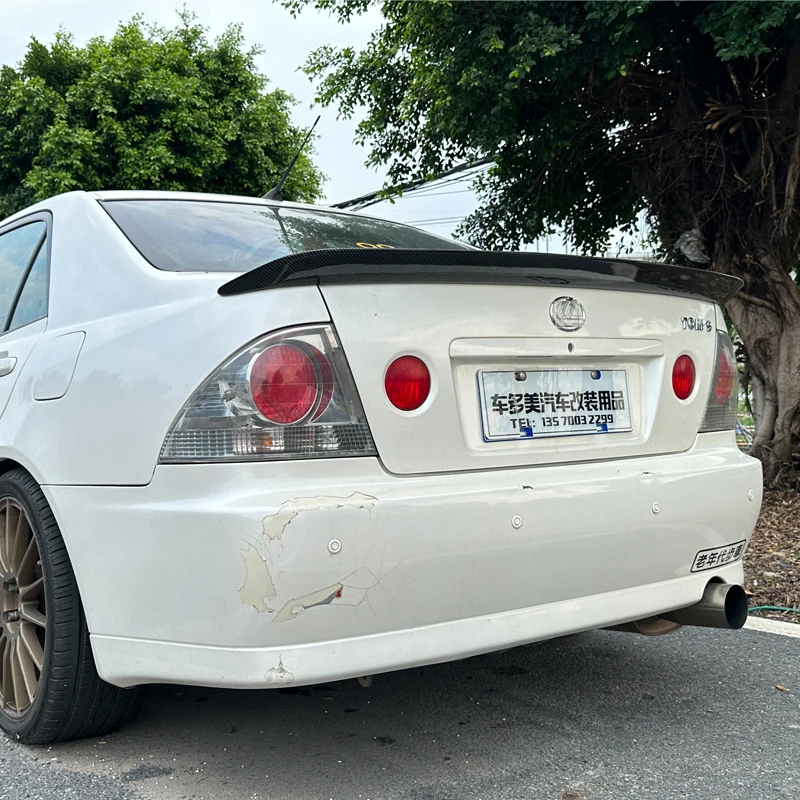 For1998-2002 Lexus IS200 Altezza FRP Carbon Fiber Highquality Rear Spoiler Trunk Lid R Style