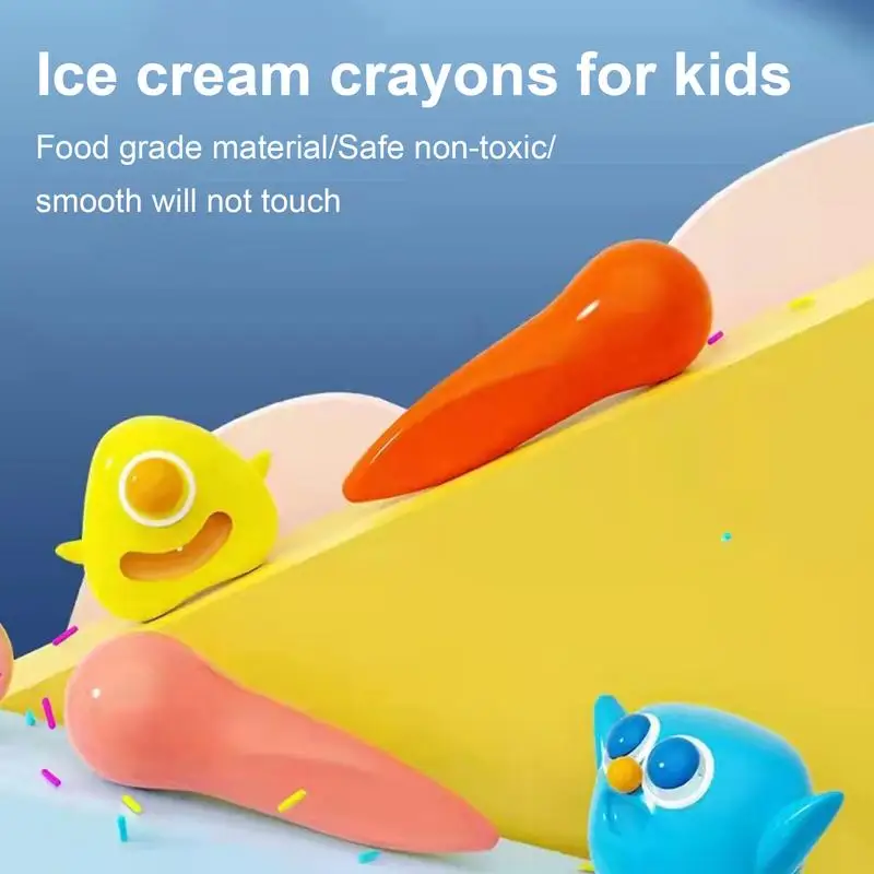 Kids Crayon Set Washable School Crayons Easy Grip Triangular Crayons Vibrant Beeswax Crayons Unbreakable For Kids Birthdays