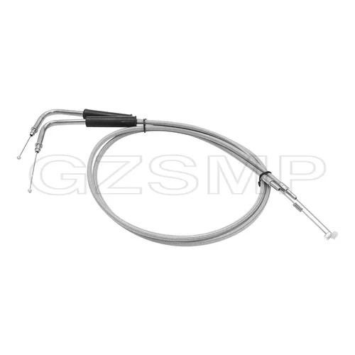 Imagen 2 del producto Caja de Cable de acelerador de cables de acero tejida compatible con Harley Sportster XL1200 883 Dyna Road King Electra Glide