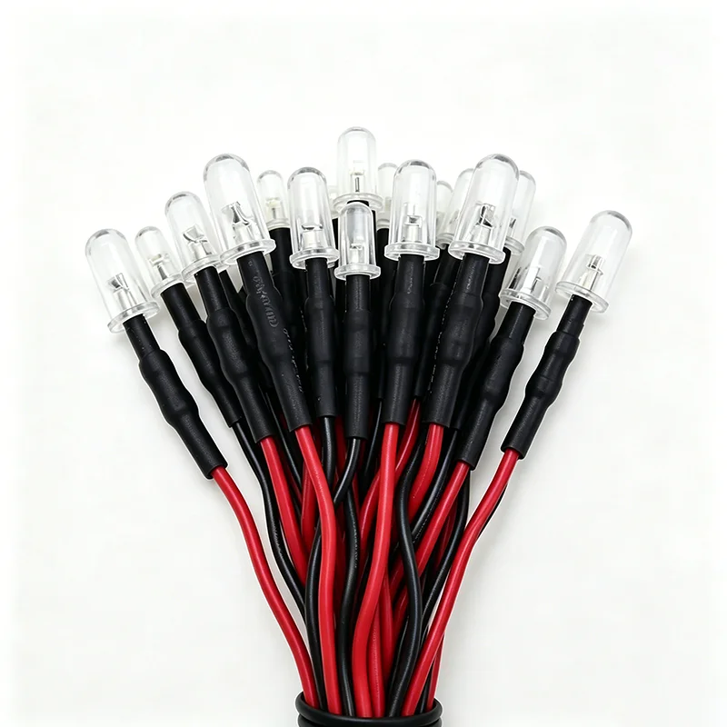 

10pcs 3mm 5mm 3v-12v Led Light Red White Yellow for 1/10 Rc Crawler Car Traxxas Trx4 G63 Axial Scx10 D90 D110 Rgt Hsp Yikong