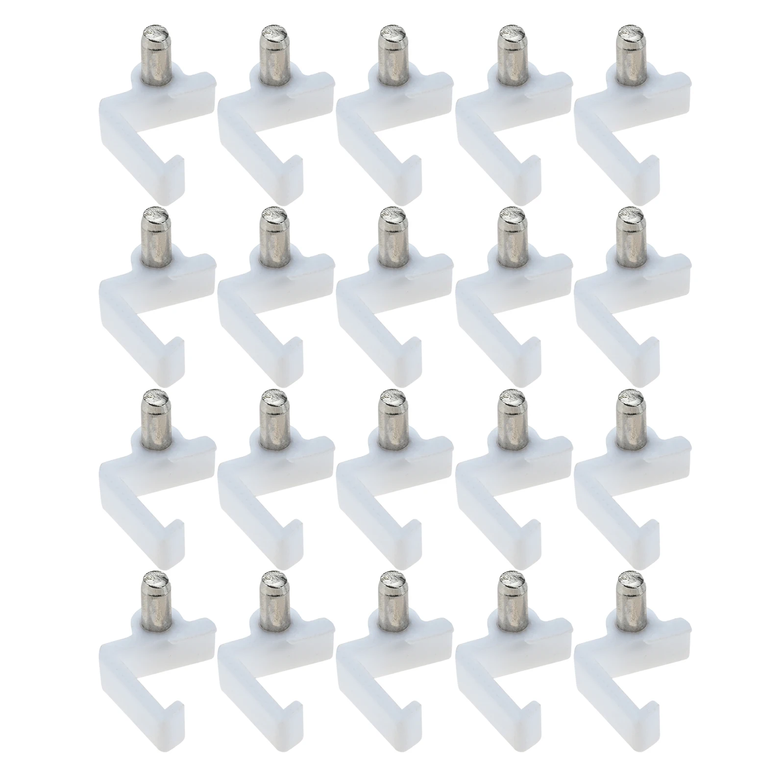 20Pcs 16/18mm White Shelf Support Studs Pegs Furniture Accessories Parts Suitable for Shoe Ark Chest Cupboard Drawers Wardrobes