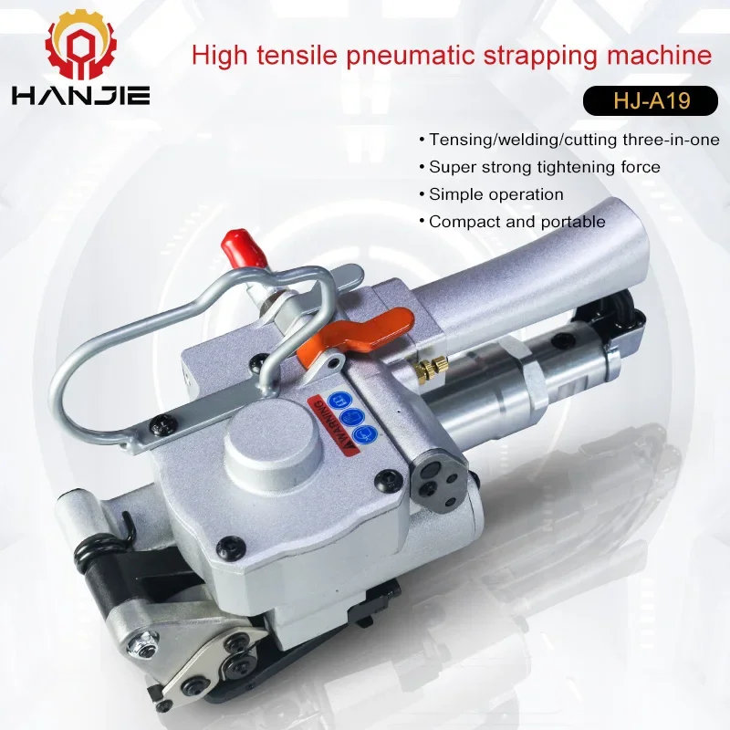 Portable Hand Automatic Strapping Machine Pneumatic Plastic Strapping Tool Friction Weld Banding Machine