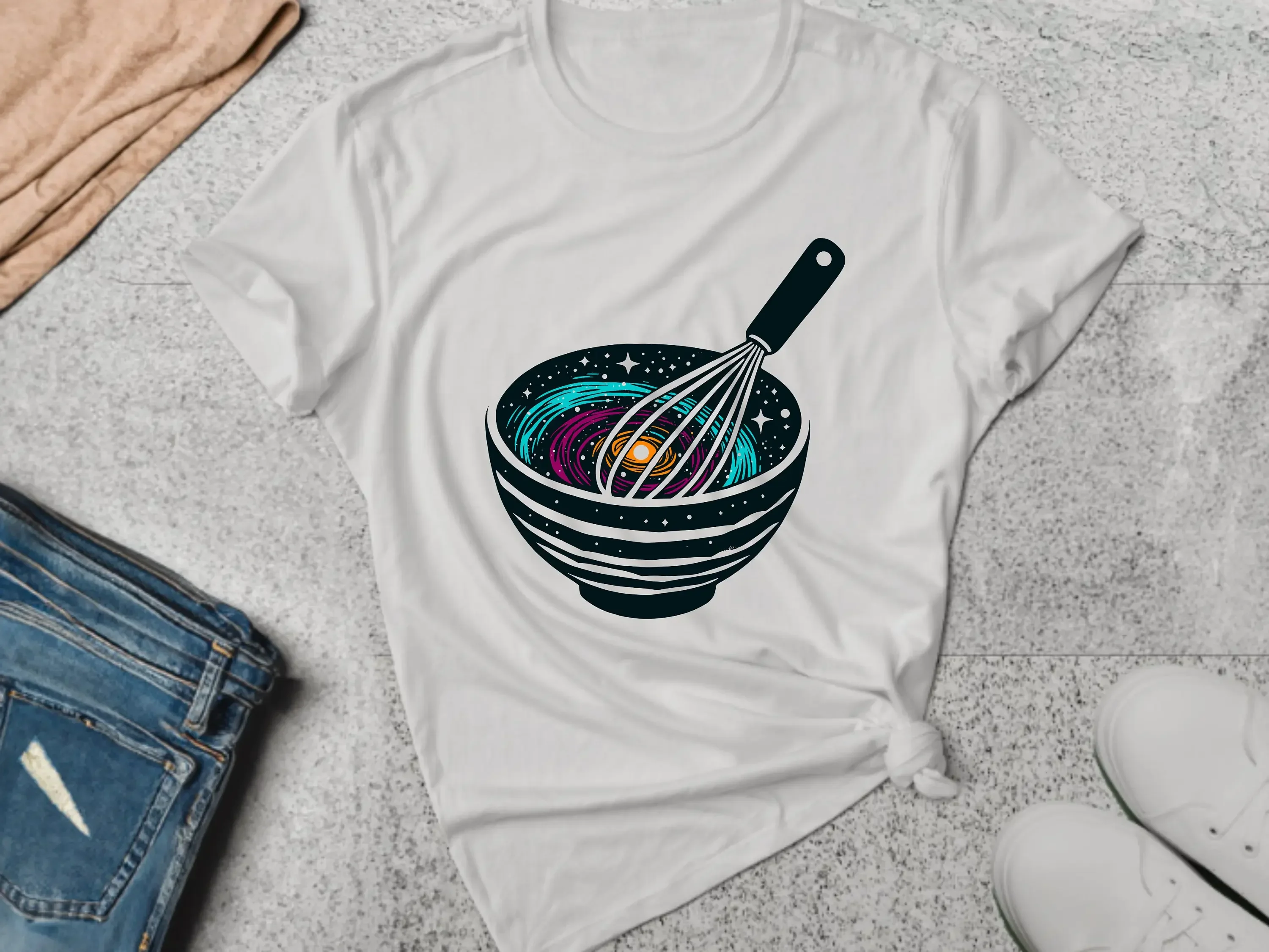 Galaxy T Shirt Chef Cook Baking Cooking Baker Kitchen Culinary