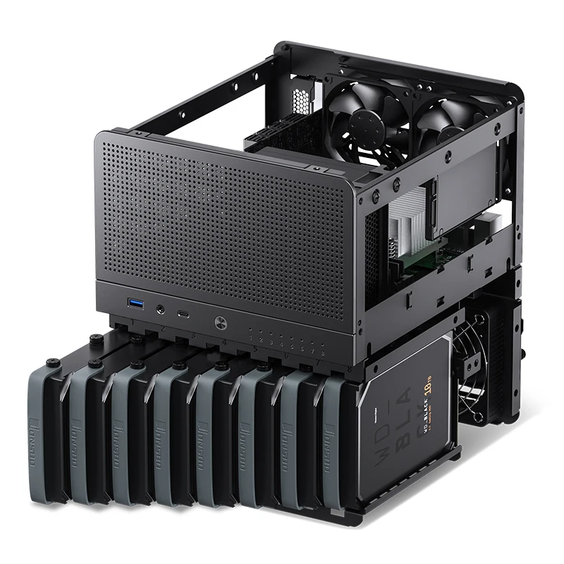 JONSBO N3 NAS アルミニウムサポート ITX マザーボード SFX パワー