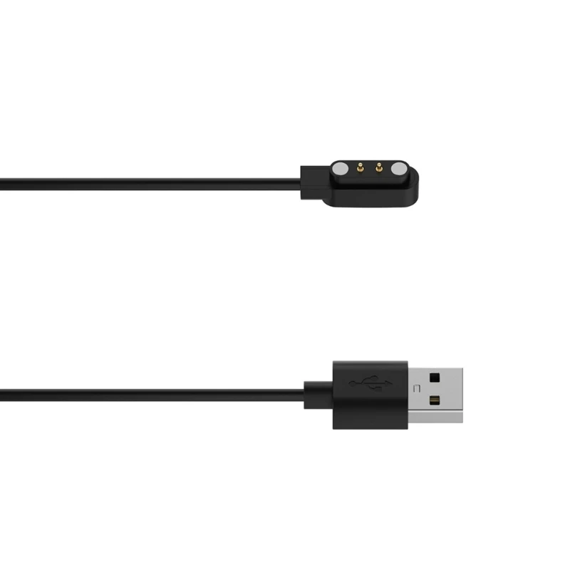 2 دبوس USB كابل شحن سريع سلك الحبل مع مرفق مغناطيسي اتصال آمن محمول مناسب لساعة OnePlus Nord الذكية