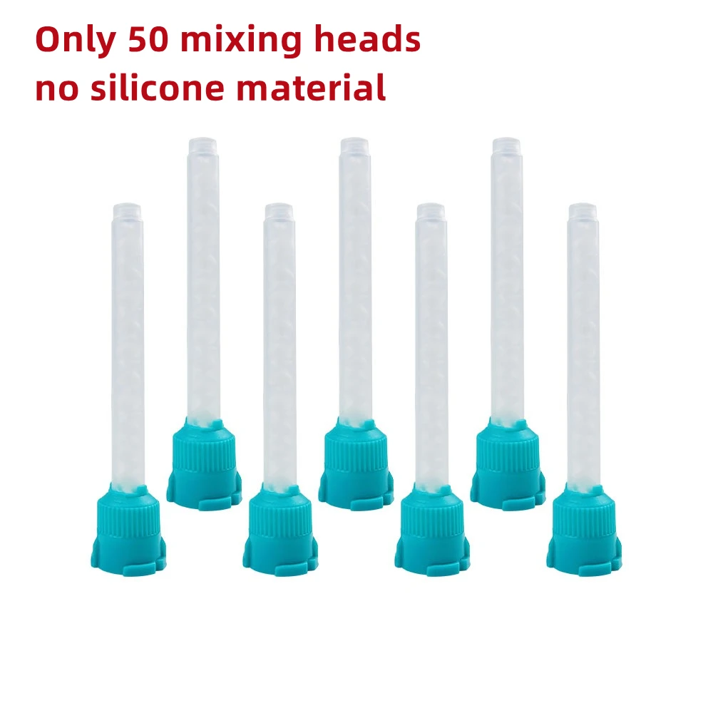 Dental Bite Registration Material Mixing Tip Silicone Rubber Mixing Head Occlusal Record Impression Material