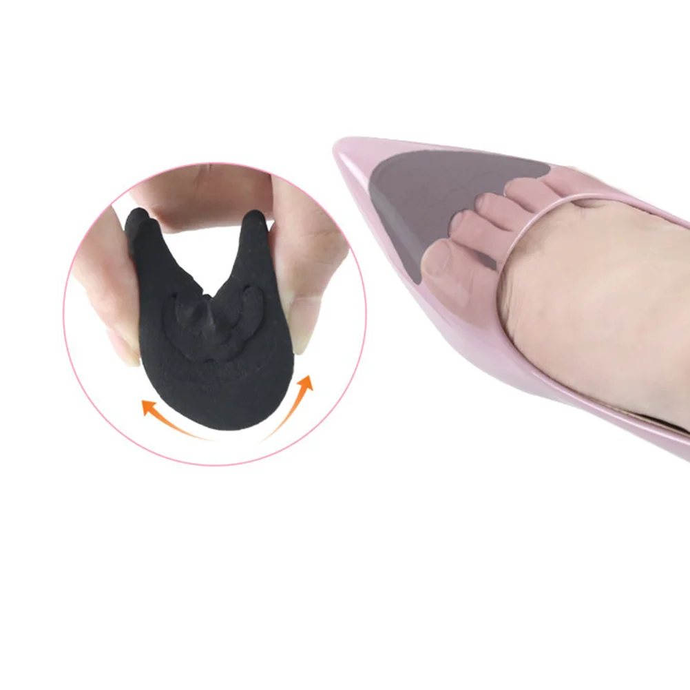 2 Pairs High Heel Insole Forefoot Pad Sneakers Women Woman Shoe Miss Womens Slip on