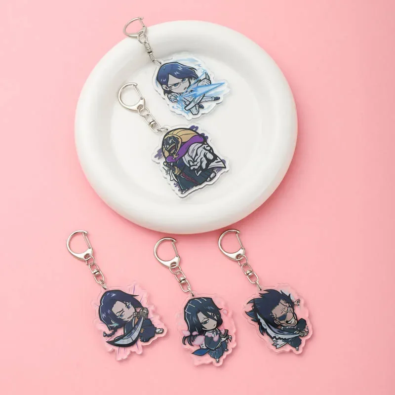 Anime BLEACH: Thousand-Year Blood War Acrylic keychain accessaries Cartoon Bag Pendant cute charm Keyring Friends Fans Gifts