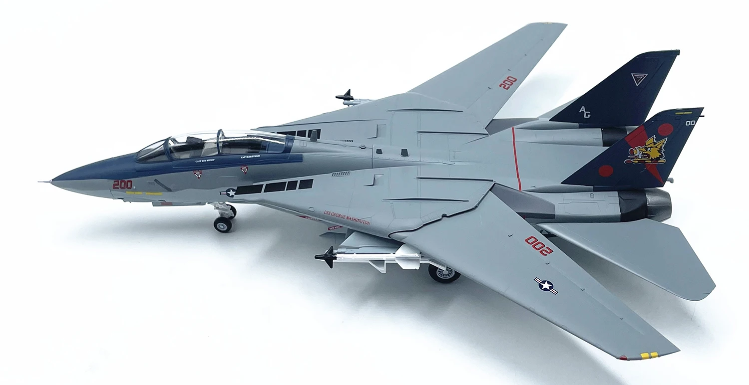 1: 72 American F14B fighter model VF-11 Red Boar Squadron E37189  Finished product collection model