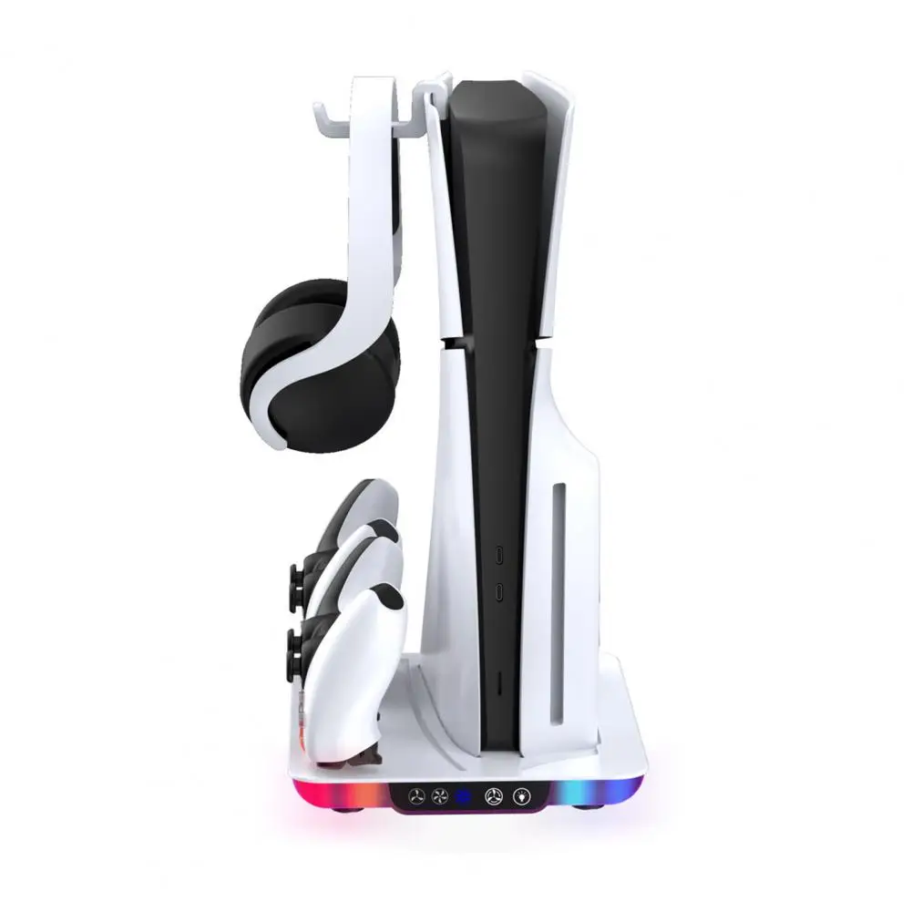 Support d'embauche élevé avec contrôleur de touristes, station PS5, charge S6, ventilateur d'embauche élevé, RVB dynamique, ultime pour amélioré