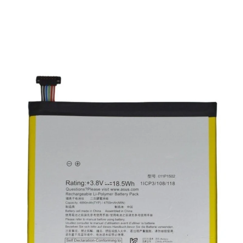2 uds para ASUS ZenPad10 Z300C P023 Tablet C11P1502 batería 3,8 v 18,5Wh