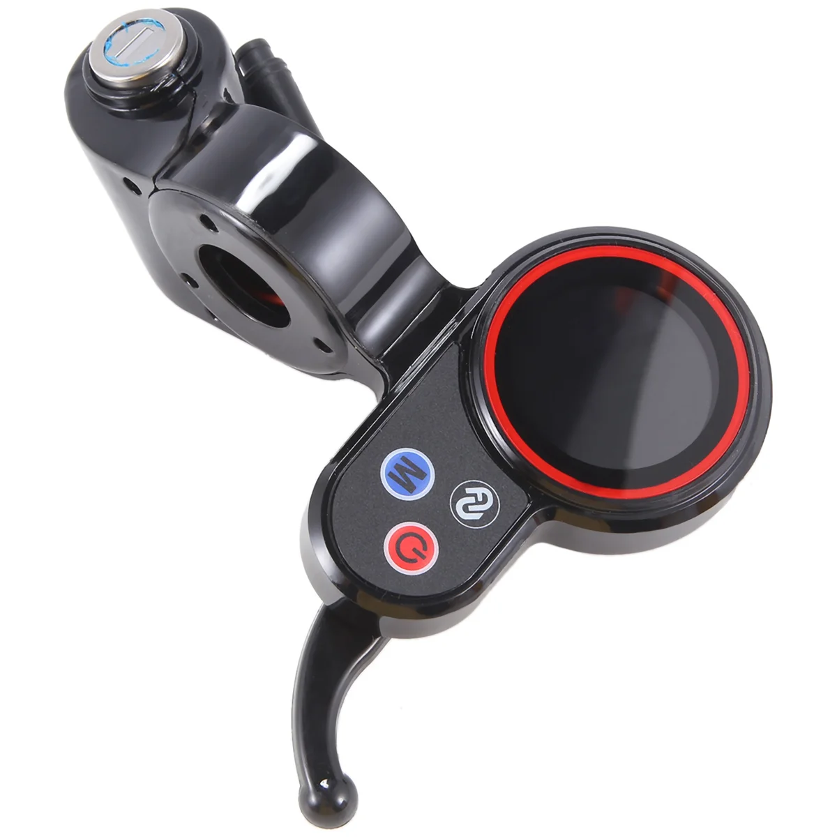 

Scooter Parts 6Pin LCD Display with Key for Electric Scooter Display with Locking Instrument Dashboard Accessories BlackJADD