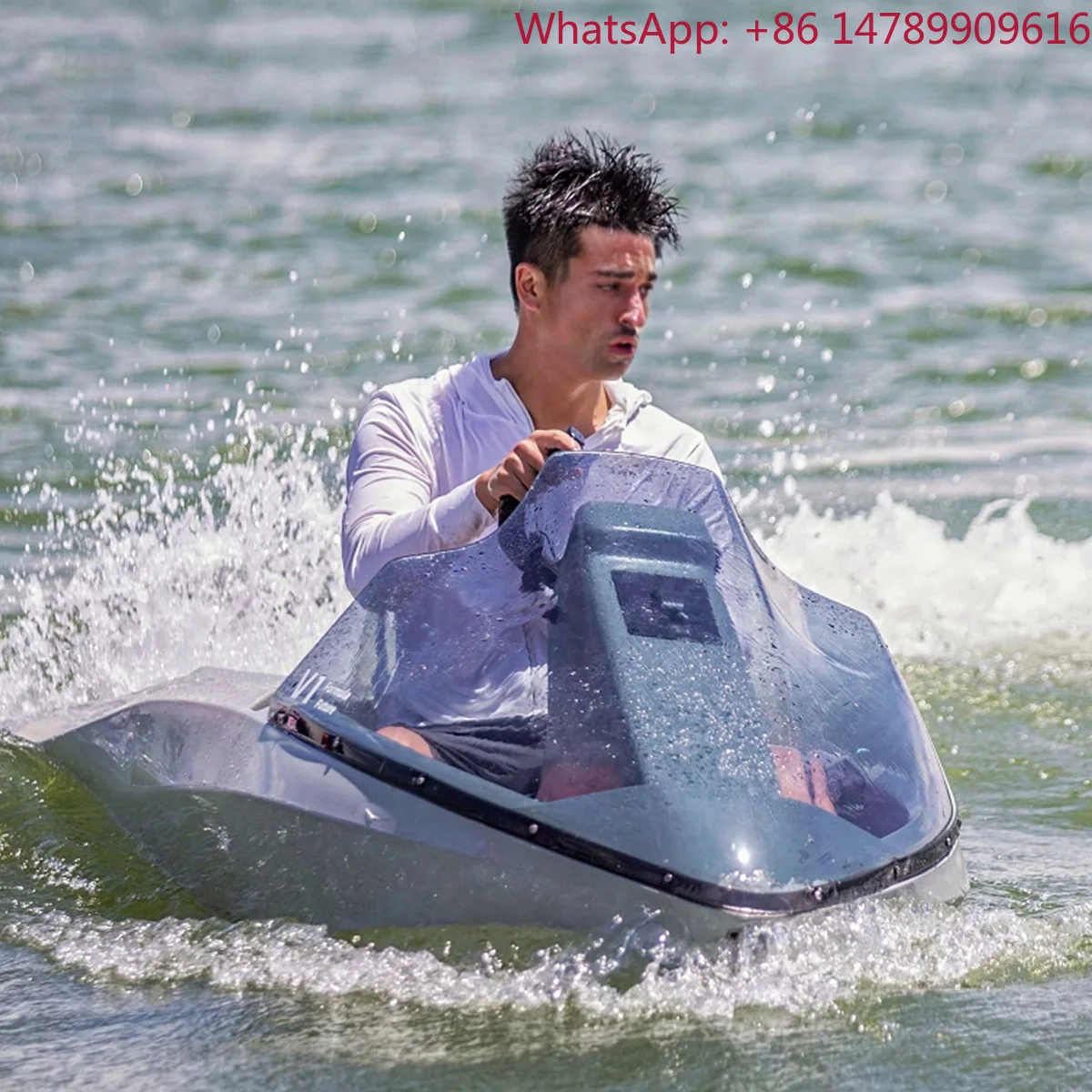 Scenic AreaTheme ParkRacing EWAVE Energy RC Jet Ski Boat-60km/h Speed 200kg Load Capacity Ocean Use 40min Riding TimeWater Go-Ka