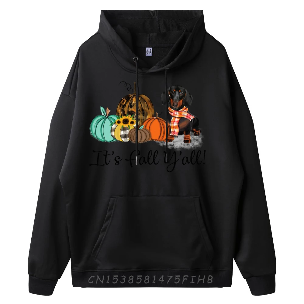 It s Fall Y all Dachshund Pumpkin Dog Halloween Costume Graphic Tee Polyester Fiber Fashionable and trendy Funny Gifts Normal