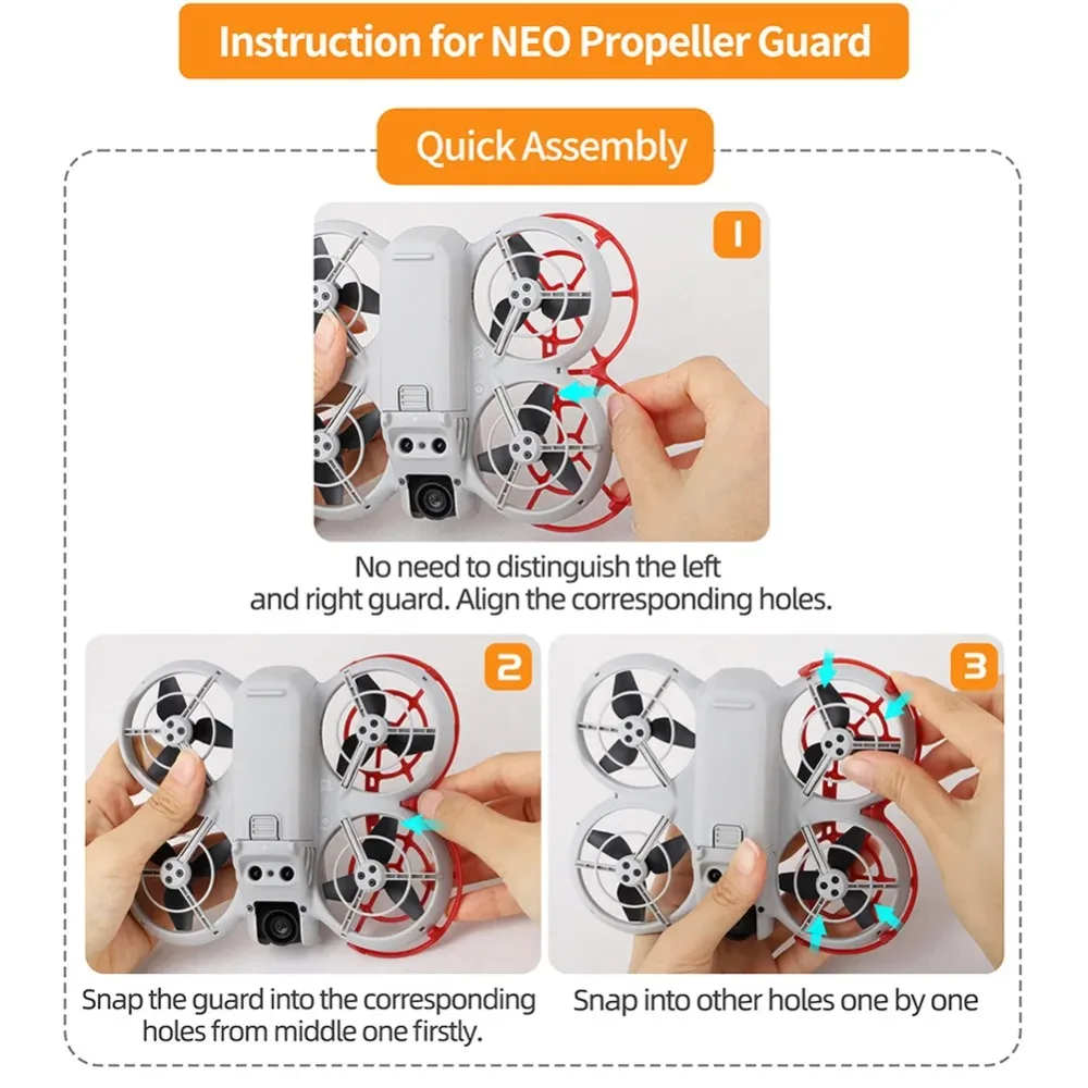 Per DJI NEO Protezione dell'elica Copertura protettiva antigraffio per paddle 360 °   Protezione pagaie per accessori drone DJI Neo