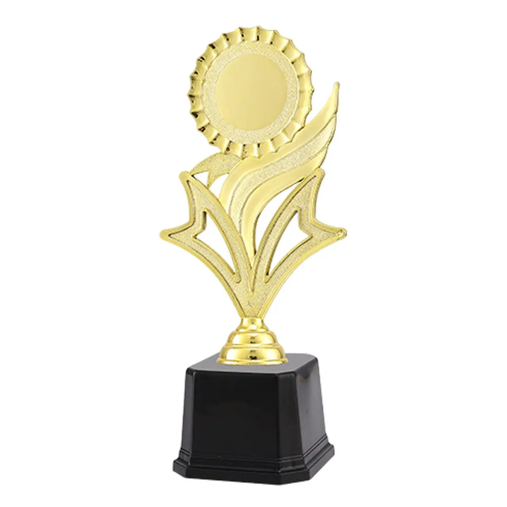 23/26/29/31 CM Golden Award Trophy Golden Color Small Size Winner Award Trophy Ball Model Plastic Material Plastic Award Trophy