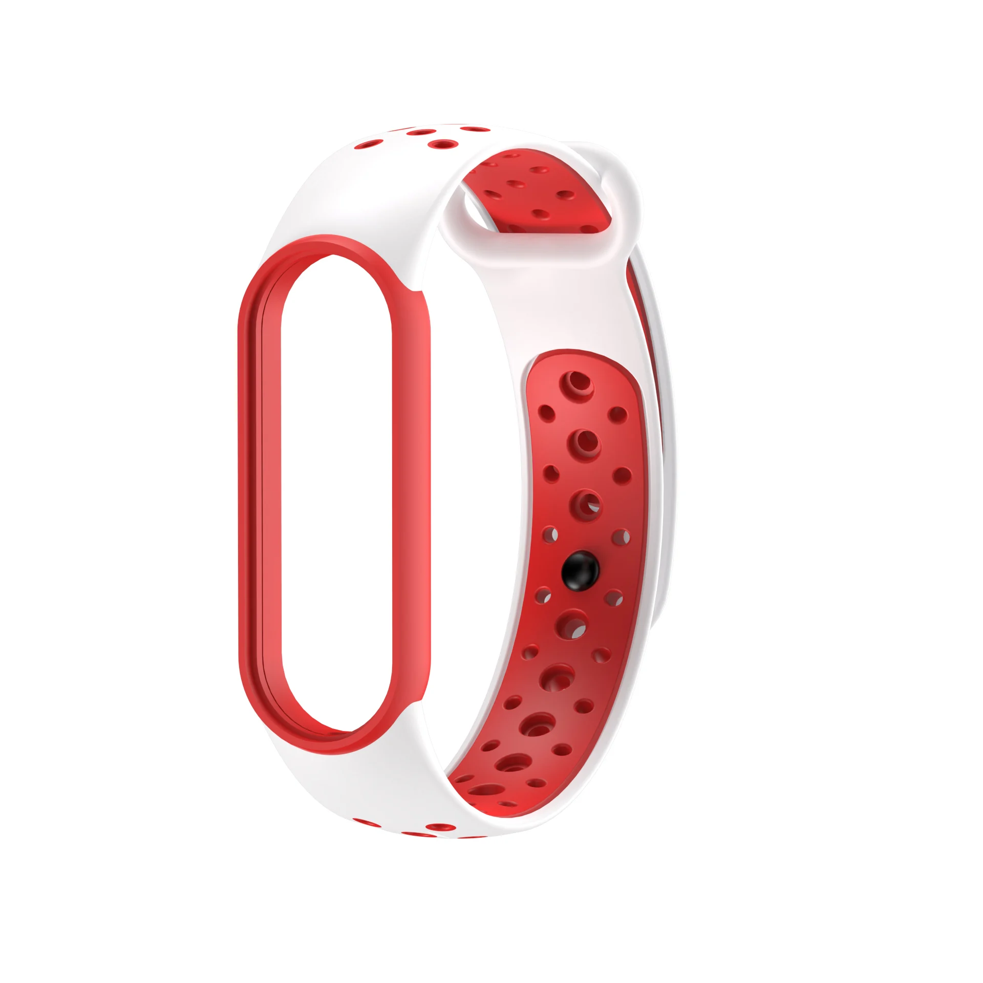 FIFATA-Correa deportiva de silicona de doble Color para Xiaomi Mi Band 5, pulsera de repuesto para reloj inteligente, Mi Band 5