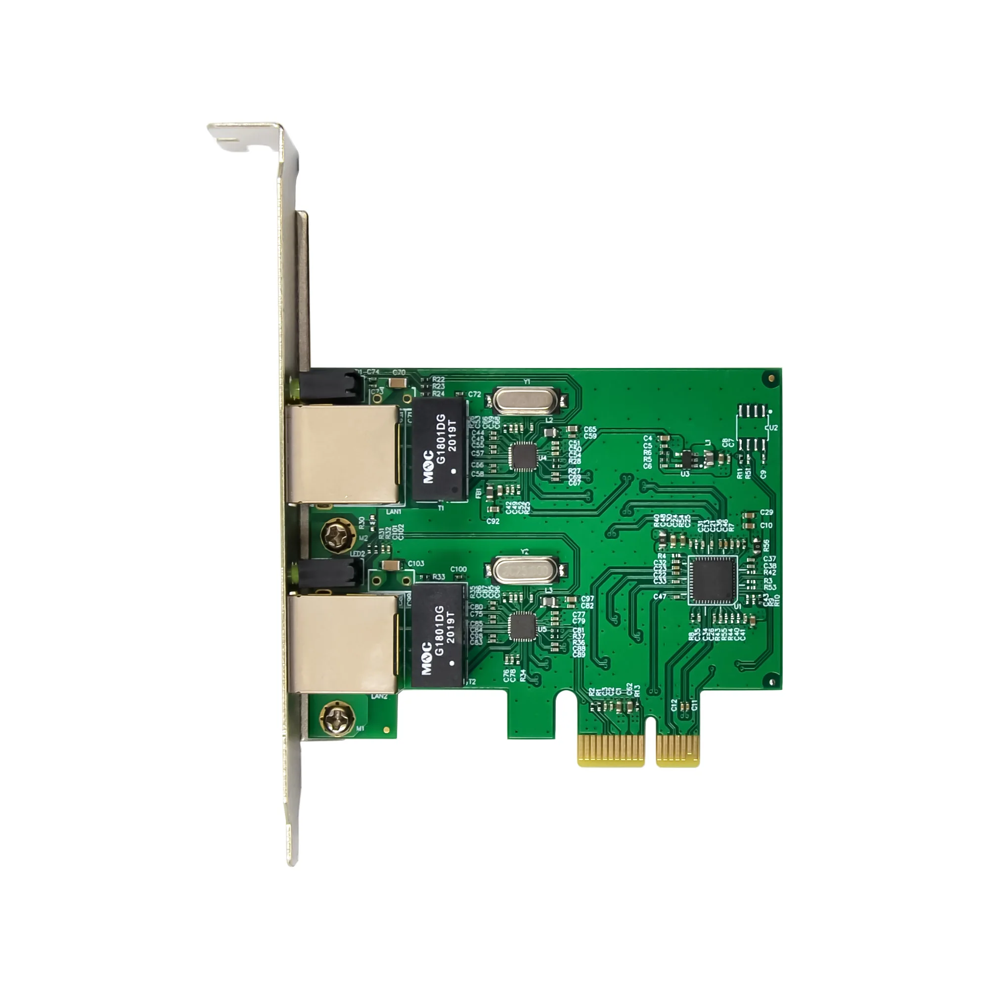 SUNWEIT ST7244 PCIe X1 Dual-RJ45 Gigabit Ethernet NIC con scheda di rete cablata esterna RTL8111H per server in magazzino