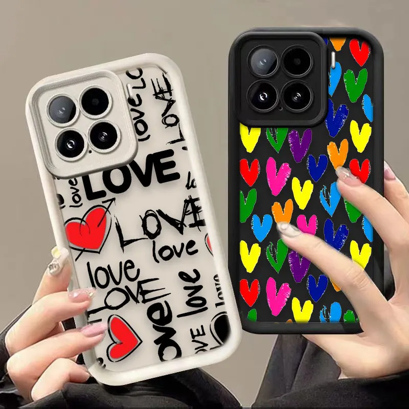 

Stick Oil Painting Love Phone Case For Xiaomi POCO F8 F7 ULTRA F5 F4 F3 C40 M6 M7 X3 X4 GT X5 X6 X7 PRO Cover TPU Case DIY Shell