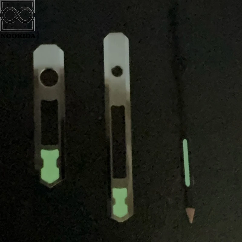 NOOKIDA NH35 серебряные стрелки зеленые светящиеся полые подходят NH35/NH36/4R/7S автоматический механизм механические часы аксессуары Запчасти