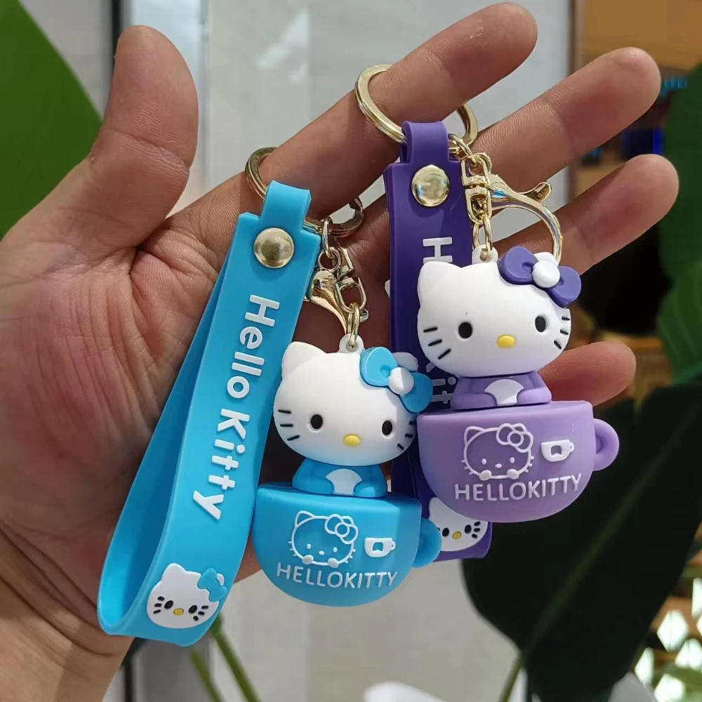 Key Chain Women Cute Cartoon Kuromi Keychain Girl Schoolbag Shoulder Bag Car Keyring Kid Children Kawaii Gift Festival gifts image 6