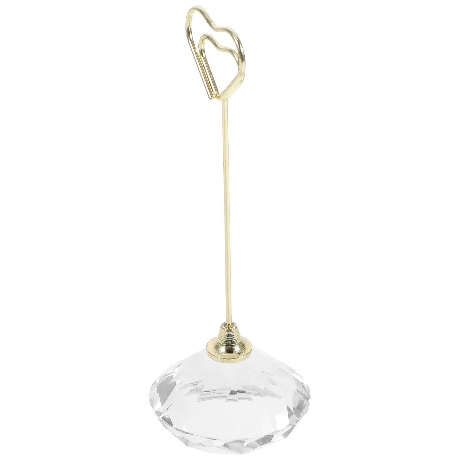 

Crystal Photo Clip Holder Desktop Decorative Memo Stand ganizer Home Office Wedding Valentine Elegant Card Menu Note