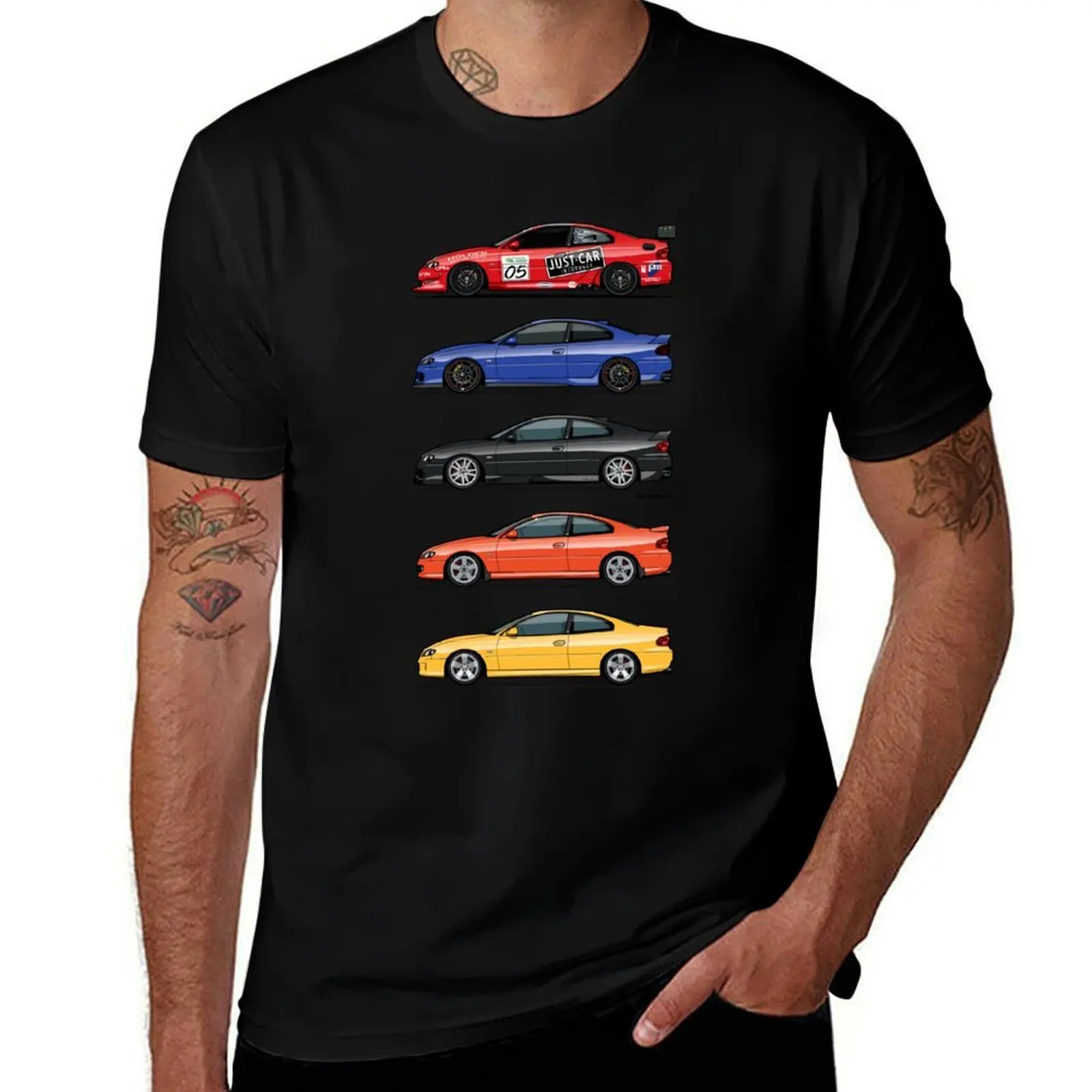 Stack of Holden Monaros T-Shirt Fashion Letter Print T-Shirt