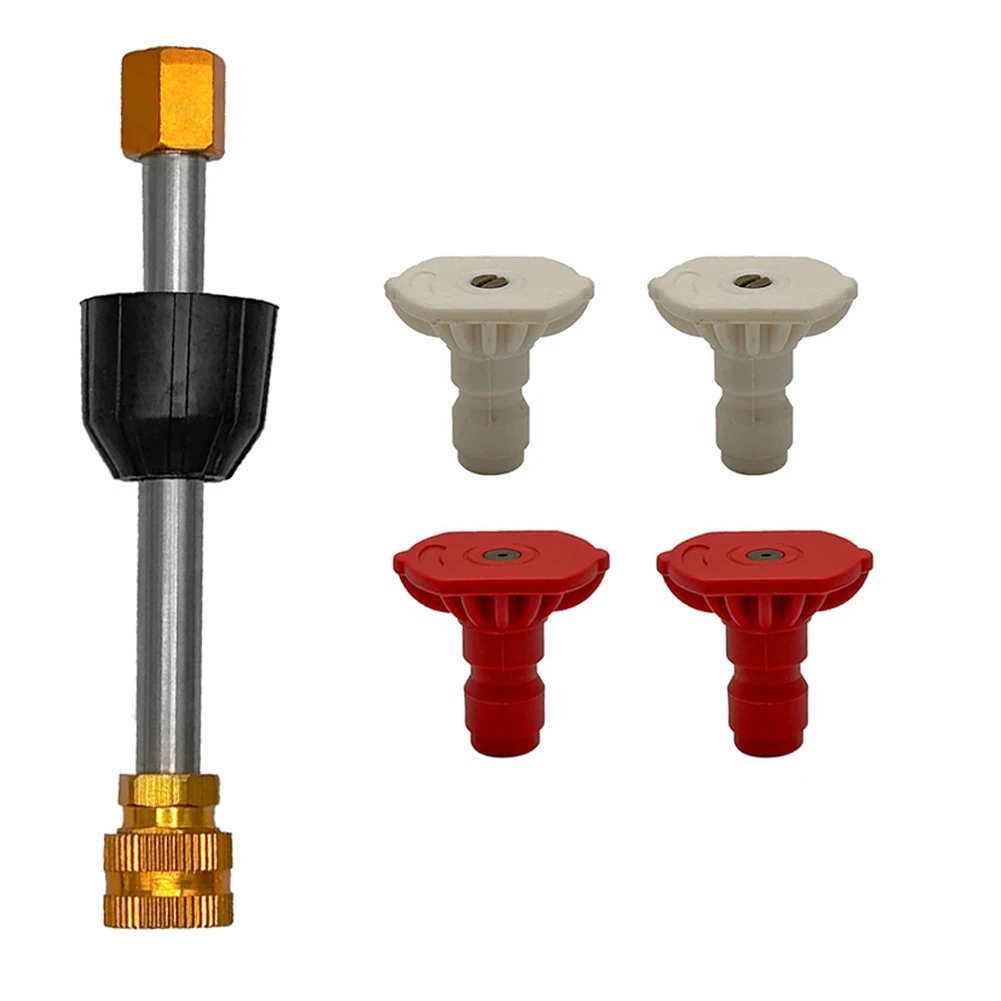 

Outdoor Equipment Pressure Spray Lance Car Washing Nozzle Connector Adapter Car Washer Extension Convenient Use