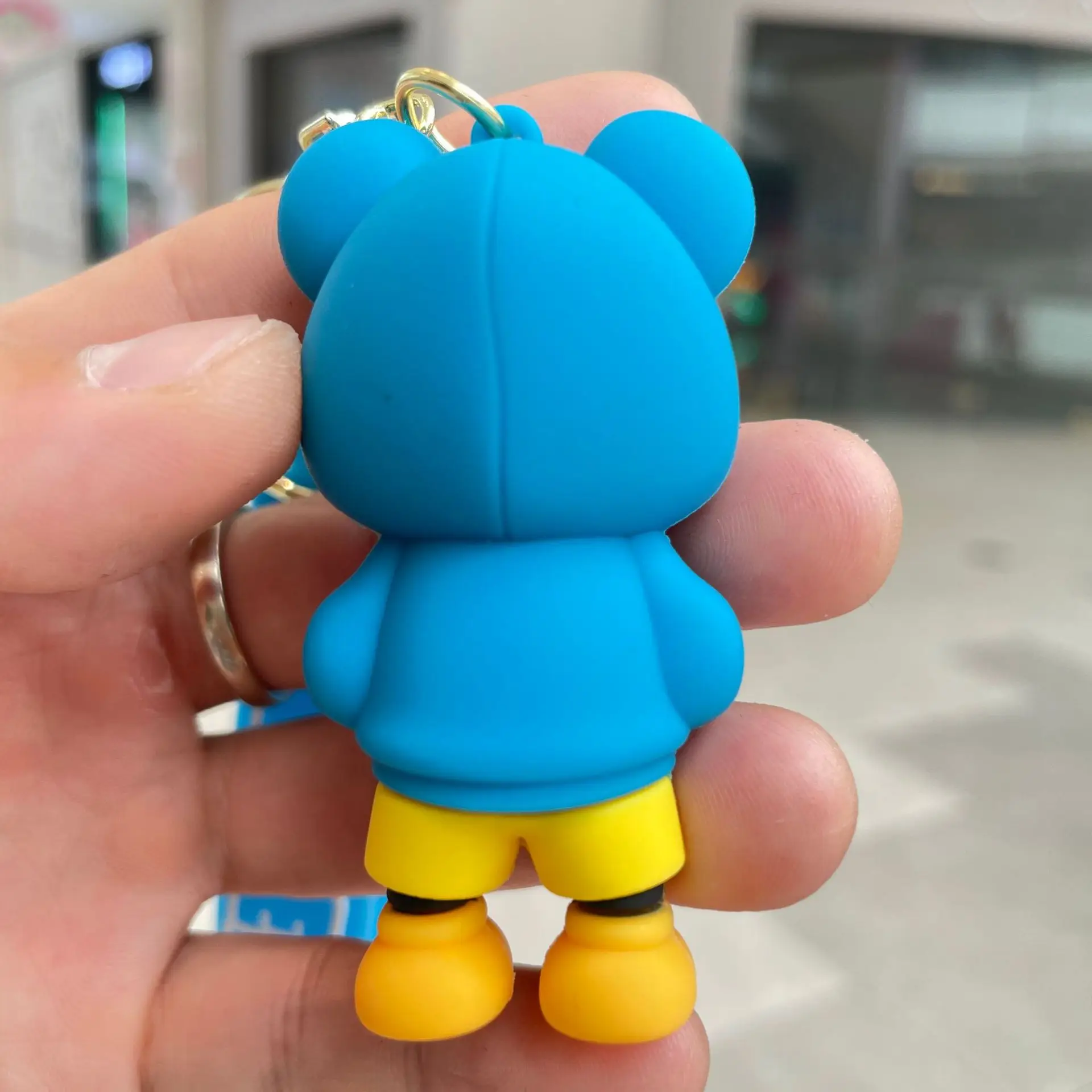 Disney Hoodies Mickey Minnie Mouse Car Key Ring Chains Donald Duck Winnie the Pooh Car Bag Charms Gifts Decorative Accessories - view 5