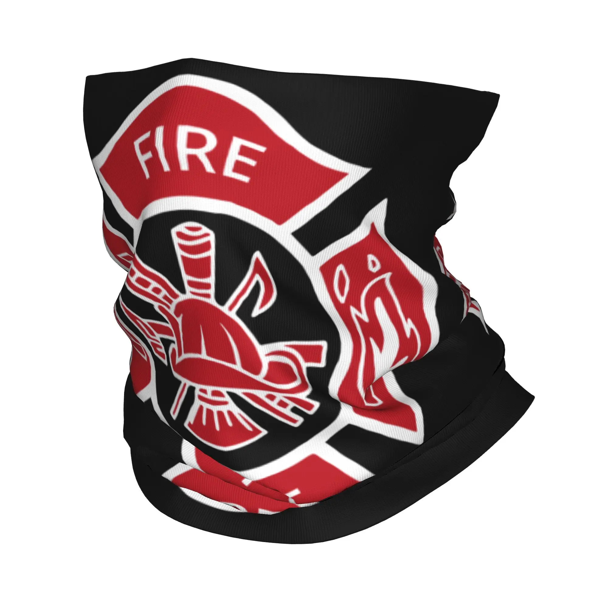 Firefighter Fireman Fire Dept Rescue Uniform Neck Gaiter Women Men UV Protection Winter  Bandana Scarf for Cycling