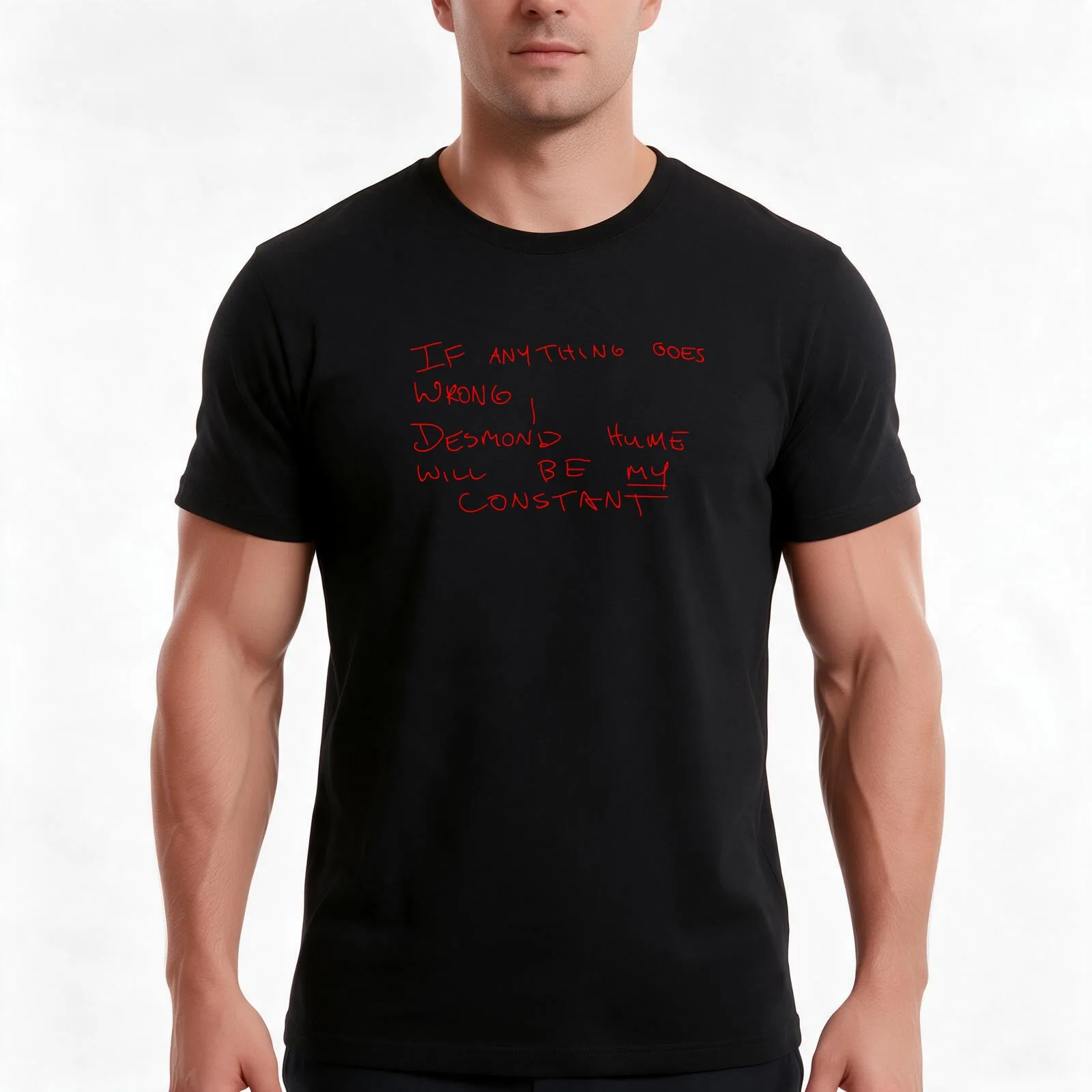 Desmond Hume Constant (Faraday's notebook) - Lost T-Shirt, Summer Casual Cotton Tee, Oversized Streetwear Tops, Unisex Men Women