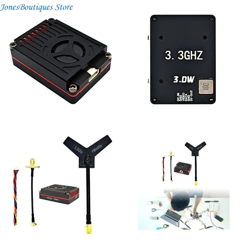 

3W FPV Racing Drons Transmitter Receiver 16CH DC7V-36V соединение и параметр «Несколько каналов» W8KE
