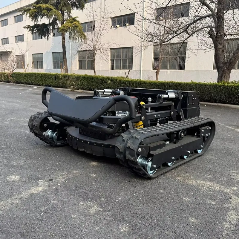 Wireless Remote Crawler Lawn Mower Four-stroke Gas Engine Tracked Grass Trimming Robot For Farm Villa Hillside