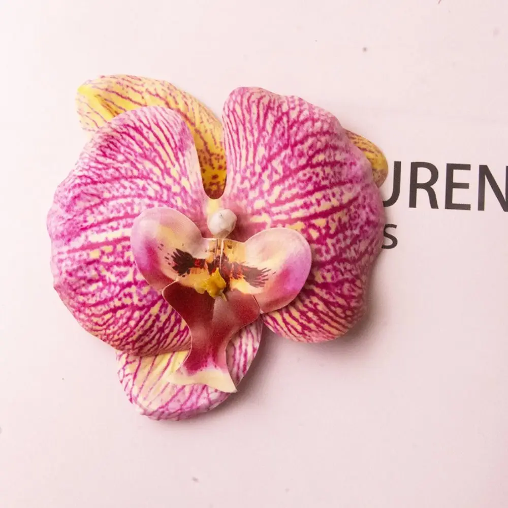 2 stks Koreaanse Stijl Vlinder Orchidee Kunstbloem Handgemaakte Scrapbooking Kunstmatige Vlinder Orchidee DIY 8.5 cm