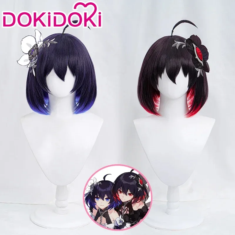 

В НАЛИЧИИ Seele Vollerei Wig Game Honkai Impact 3rd Wig Косплей DokiDoki Stygian Nymph Wig Термостойкие синтетические волосы Красный Синий