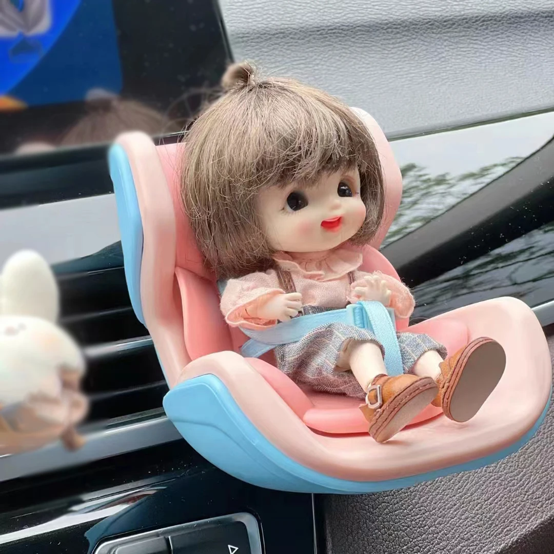 

BJD Doll Safety Seat Chair For Car Figure Toy Miniature For Blythe Doll OB11 OB24 BJD Doll Furniture Car Accessories