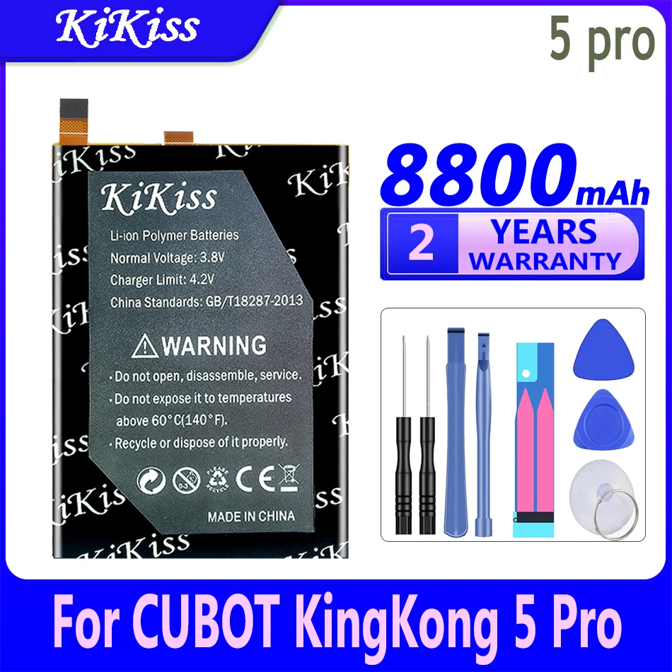 8800mah KiKiss Powerful Battery kingkong 5 pro For CUBOT King Kong5 Pro 5Pro